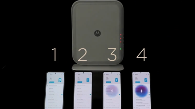 摩托羅拉 「 無線充電”技術問世！ 3米內可以給四台手機充電