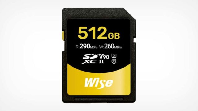512GB V90 UHS-II SD卡上市台灣 Wise首發